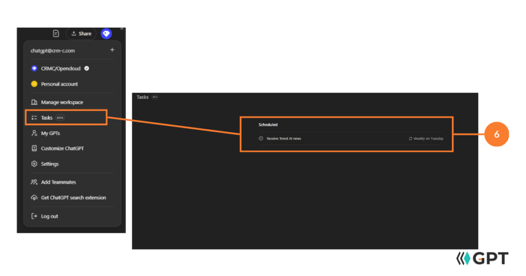 ขั้นตอนการใช้ Scheduled Tasks ใน ChatGPT อย่างถูกต้อง