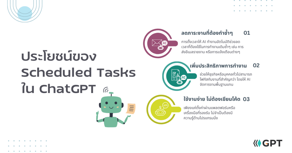 ประโยชน์ของ Scheduled Tasks ใน ChatGPT